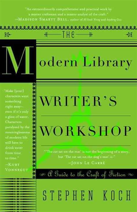 Download The Modern Library Writers Workshop A Guide To The Craft Of Fictionmodern Lib Writers Workshoppaperback 