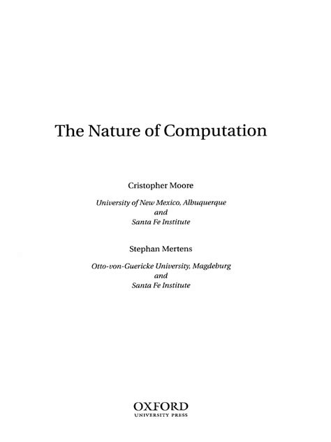 Read Online The Nature Of Computation Pdf Book Library 