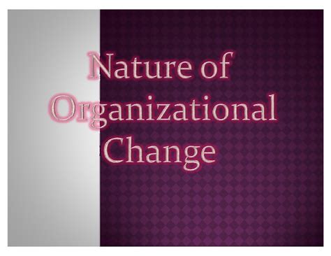 Read The Nature Of Organization Change Sage Publications Inc 