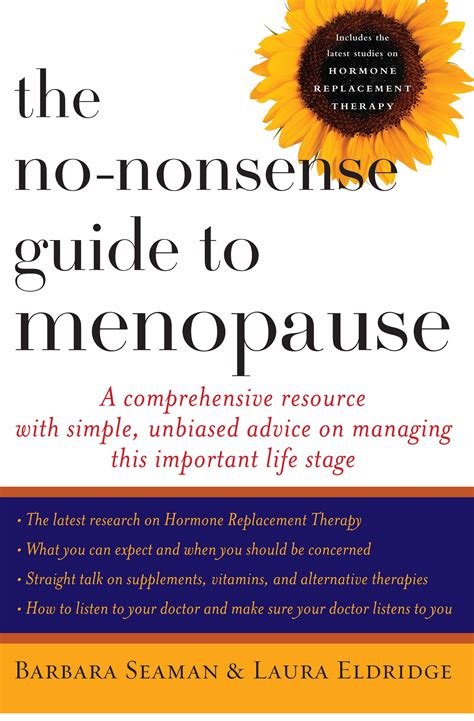 Download The No Nonsense Guide To The Menopause A Comprehensive Resource With Simple Unbiased Advise On Managing This Important Life Stage 
