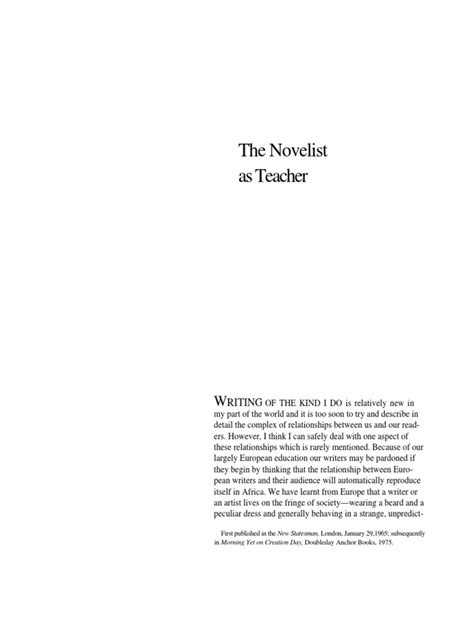 Download The Novelist As Teacher Chinua Achebe Pdf 