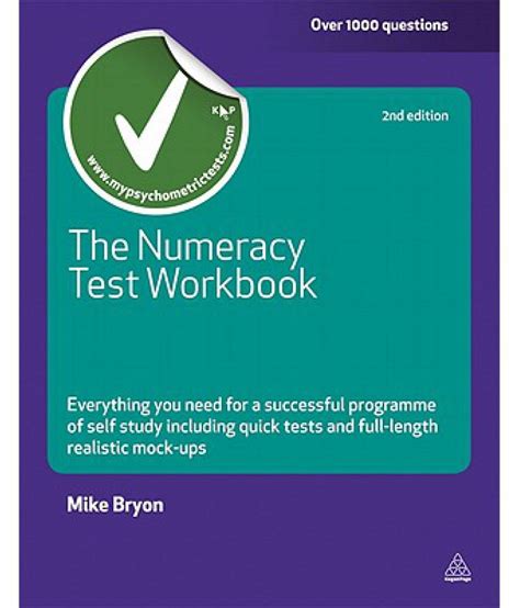 Download The Numeracy Test Workbook Everything You Need For A Successful Programme Of Self Study Including Quick Tests And Full Length Realistic Mock Ups Testing Series 