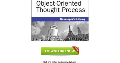 Full Download The Object Oriented Thought Process 4Th Edition Developers Library 