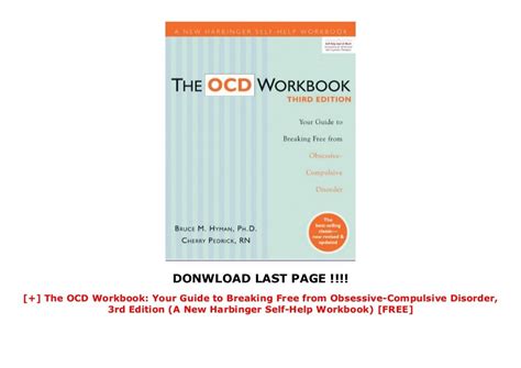 Read The Ocd Workbook Your Guide To Breaking Free From Obsessive Compulsive Disorder 