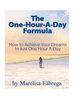 Download The One Hour A Day Formula Daring To Live Fully 