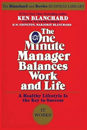 Full Download The One Minute Manager Balances Work And Life 