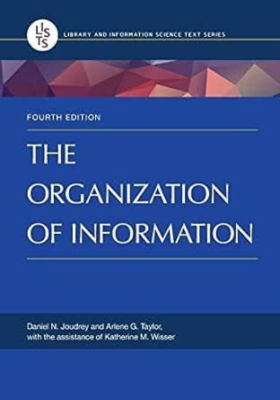 Download The Organization Of Information Library And Information Science Text Series 