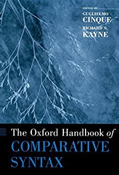 Download The Oxford Handbook Of Comparative Syntax Oxford Handbooks 