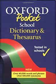 Read The Oxford Pocket School Thesaurus Dictionaries 