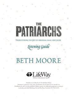 Download The Patriarchs Listening Guide Lifeway 