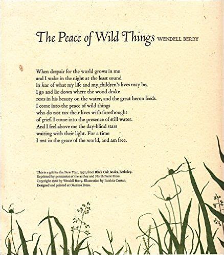 Full Download The Peace Of Wild Things And Other Poems 