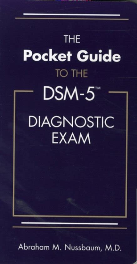 Full Download The Pocket Guide To The Dsm 5 Diagnostic Exam 