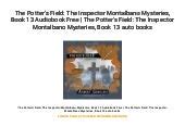 Read Online The Potters Field The Inspector Montalbano Mysteries Book 13 