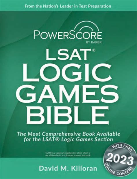 Read The Powerscore Lsat Logic Games Bible David M Killoran File Type Pdf 