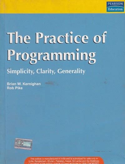 Read The Practice Of Programming Brian W Kernighan 