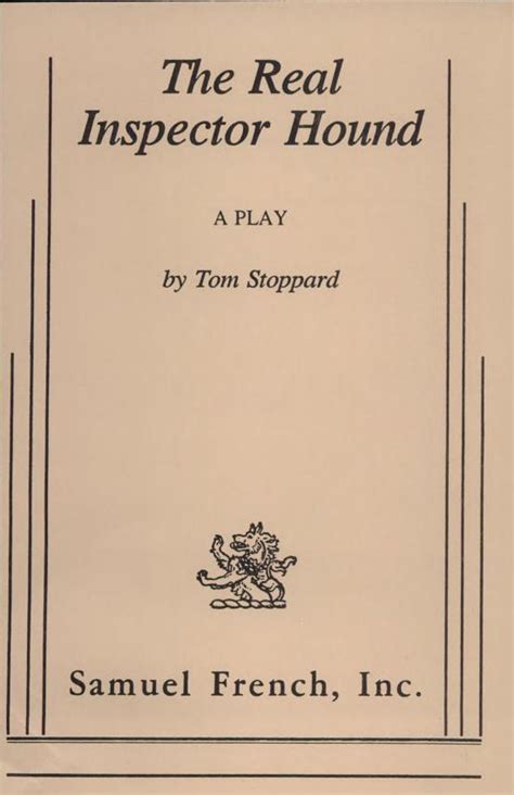 Full Download The Real Inspector Hound Script Pdf Free 
