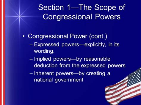 Full Download The Scope Of Congressional Powers Section 1 Guided Reading And Review Chapter 11 