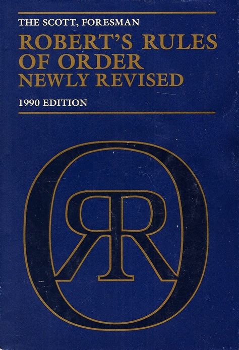 Download The Scott Foresman Roberts Rules Of Order Newly Revised 