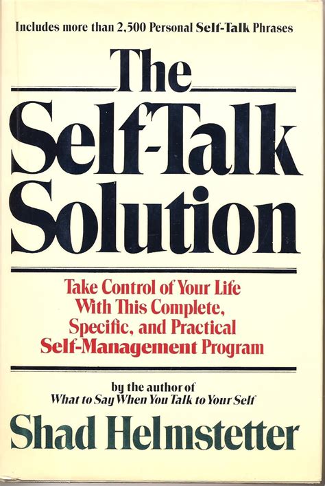 Full Download The Self Talk Solution 