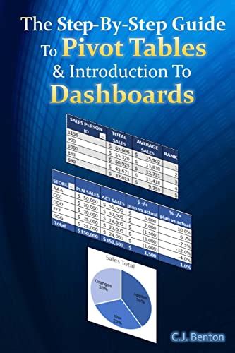 Read Online The Step By Step Guide To Pivot Tables Introduction To Dashboards The Microsoft Excel Step By Step Training Guide Series Book 2 