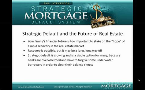 Download The Strategic Default Plan Mortgage 