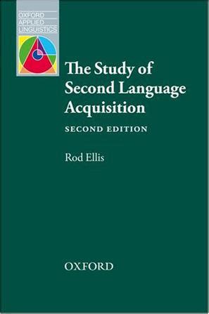 Full Download The Study Of Second Language Acquisition 