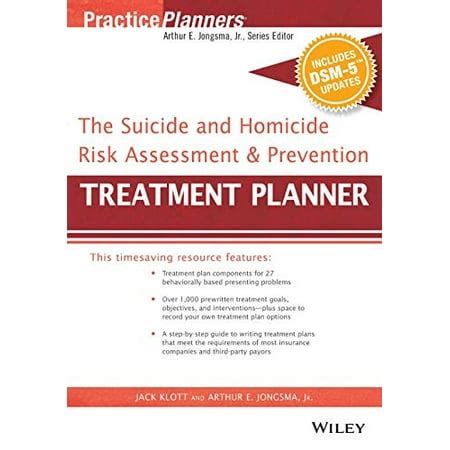 Full Download The Suicide And Homicide Risk Assessment And Prevention Treatment Planner With Dsm 5 Updates Practiceplanners 