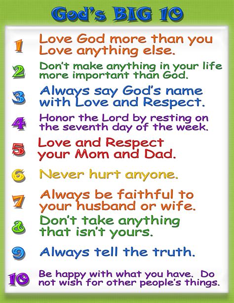 Download The Ten Commandments Kid Friendly Version 