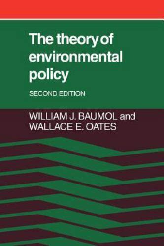 Download The Theory Of Environmental Policy Wallace E Oates 