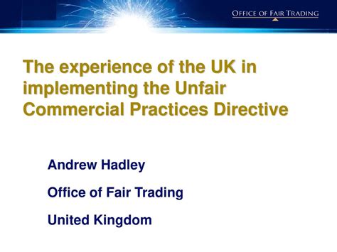 Full Download The Unfair Commercial Practices Directive In The Uk 
