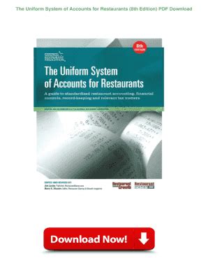 Full Download The Uniform System Of Accounts For Restaurants Pdf 