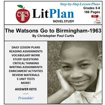 Download The Watsons Go To Birmingham 1963 Litplan A Novel Unit Teacher Guide With Daily Lesson Plans Litplans On Cd By Barbara M Linde 2006 04 01 