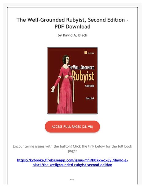 Full Download The Well Grounded Rubyist Second Edition Pdf 