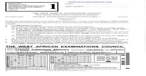 Full Download The West African Examination Council Government Answer Paper 1 