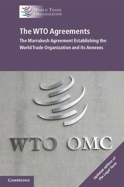 Read Online The Wto Agreements The Marrakesh Agreement Establishing The World Trade Organization And Its Annexes 