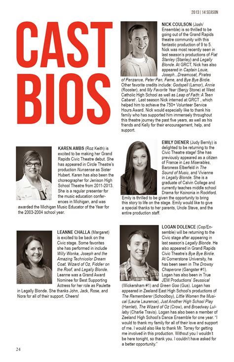 theatre biography