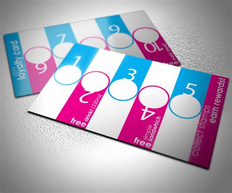 thebacklitbrain... Loyalty Stamp Card Design