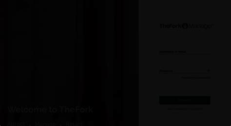 thefork manager login