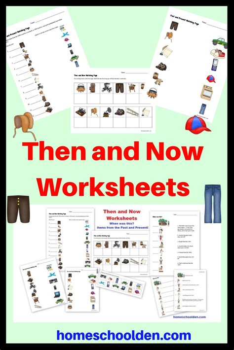Then And Now Worksheets Items From The Past Past Present Kindergarten Worksheet - Past Present Kindergarten Worksheet