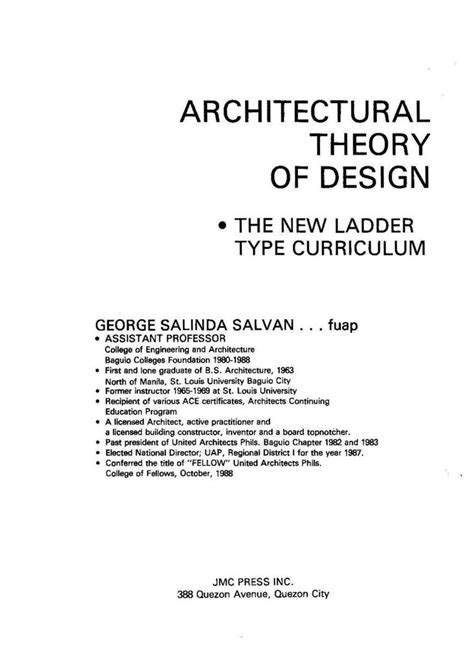 theory of architecture by george salvan -
