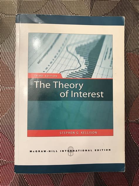 theory of interest stephen kellison 3rd edition