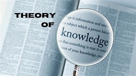 Theory Of Knowledge For The Ib Diploma Theory Of