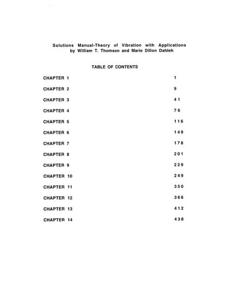 Theory Of Vibration Solution Manual