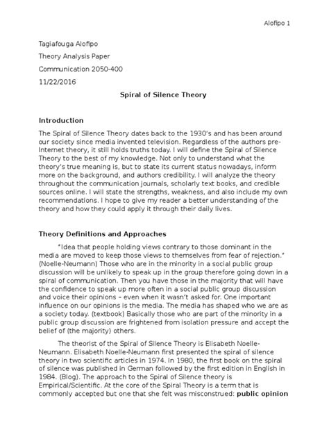 Full Download Theory Analysis Paper 