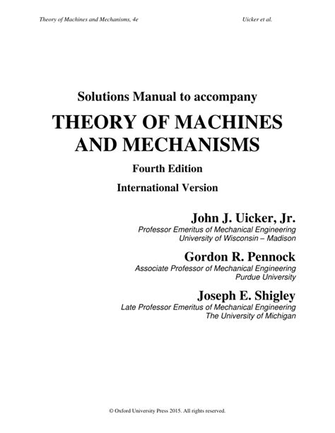 Full Download Theory Of Machines And Mechanisms 4Th Solution Manual 