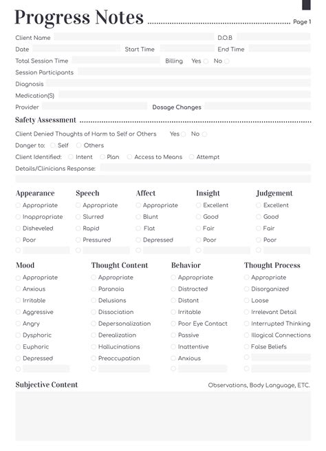 Therapy Progress Notes Template Bing Pdf Blog