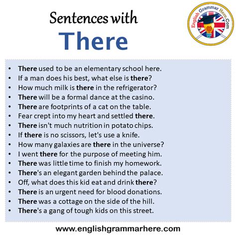 there in a sentence Sentence examples by Cambridge …