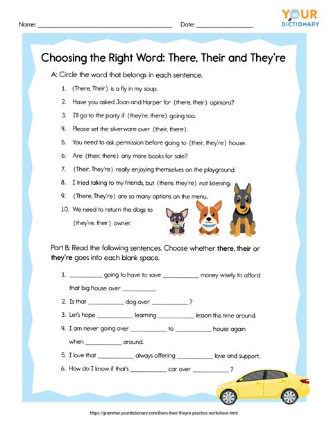 There Or Their Multisensory Worksheet Skillsworkshop There Their Worksheet - There Their Worksheet