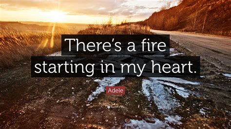 There's A Fire Adele Lyrics