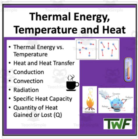 Thermal Energy Temperature And Heat Teach With Fergy Temperature Thermal Energy And Heat Worksheet - Temperature Thermal Energy And Heat Worksheet